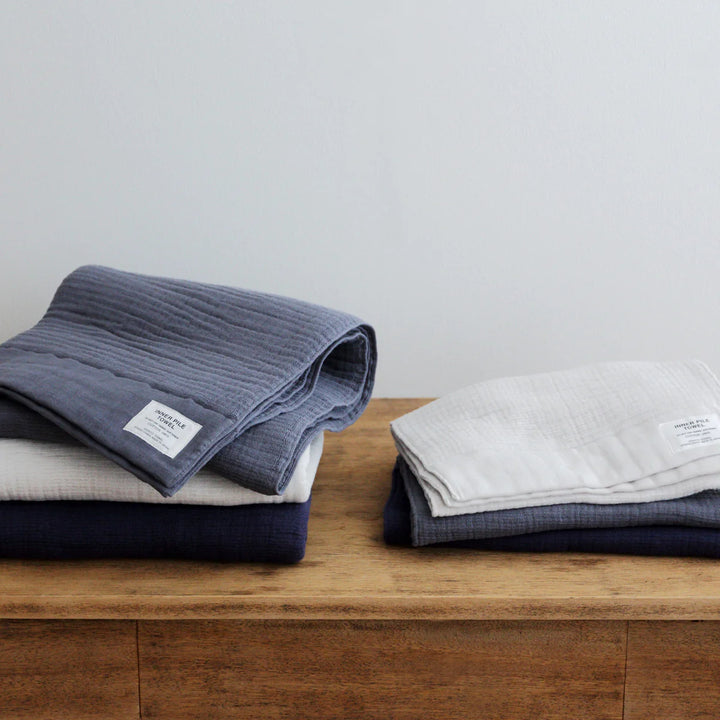 Inner Pile face towel CHARCOAL