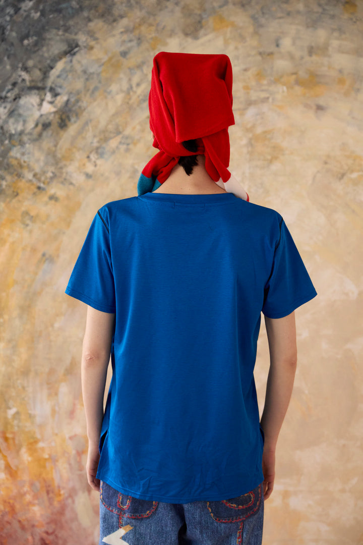 Shirring Embroidery T shirt