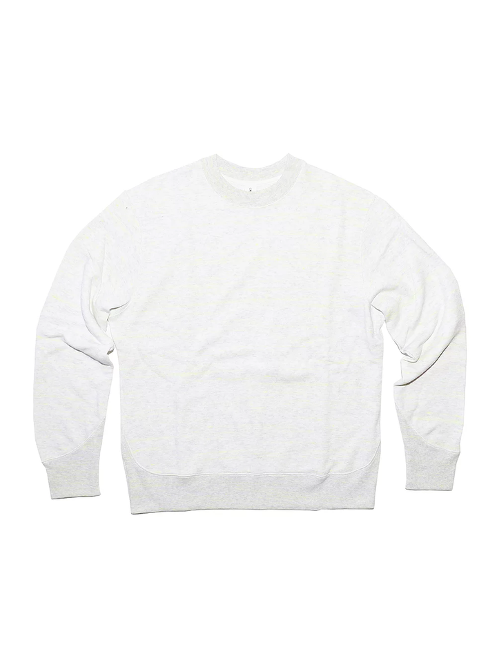 Neon Yellow Regular fit Loop Wheel crew-neck White