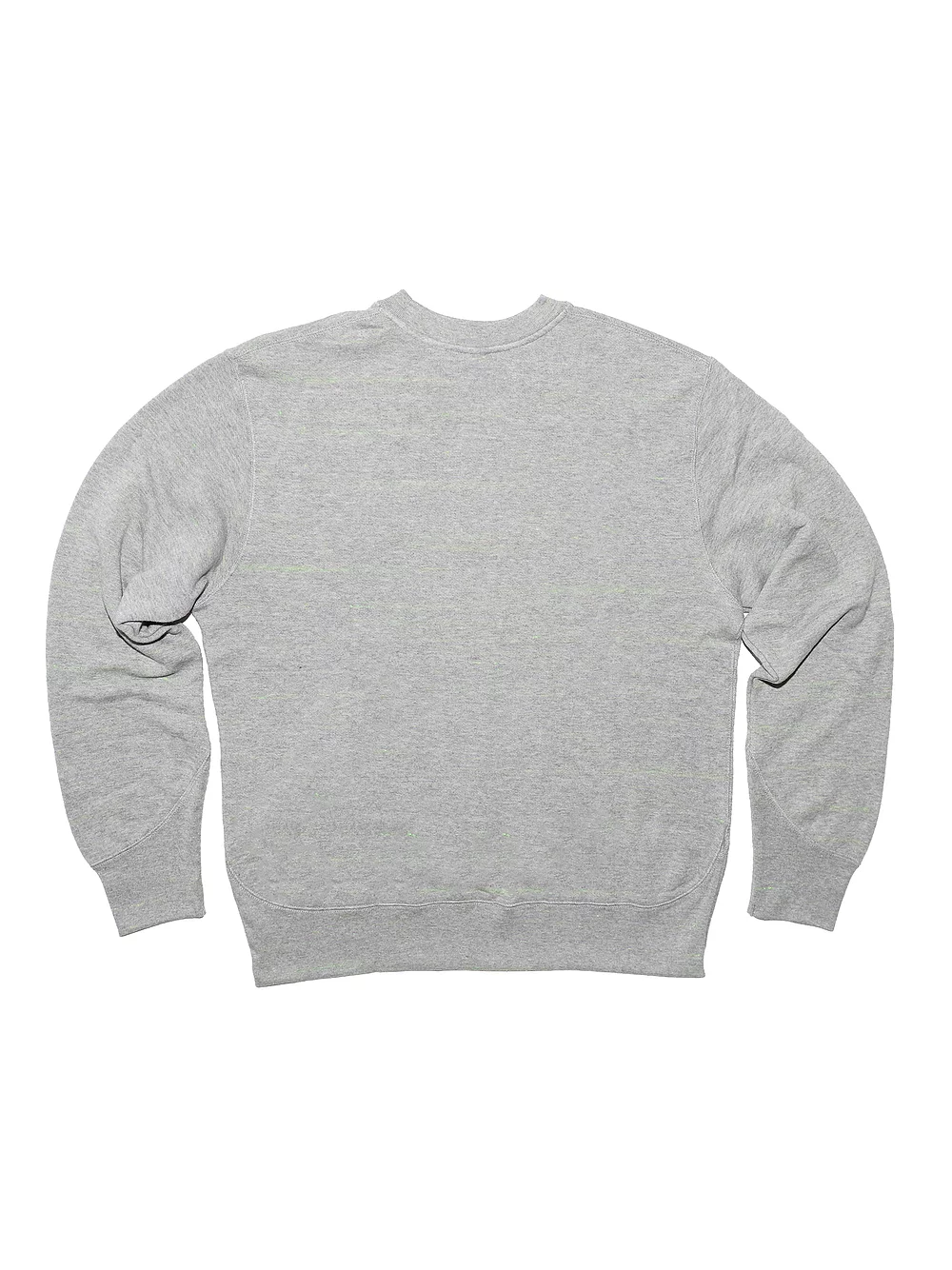 Neon Green Regular fit Loop Wheel crew-neck Gray