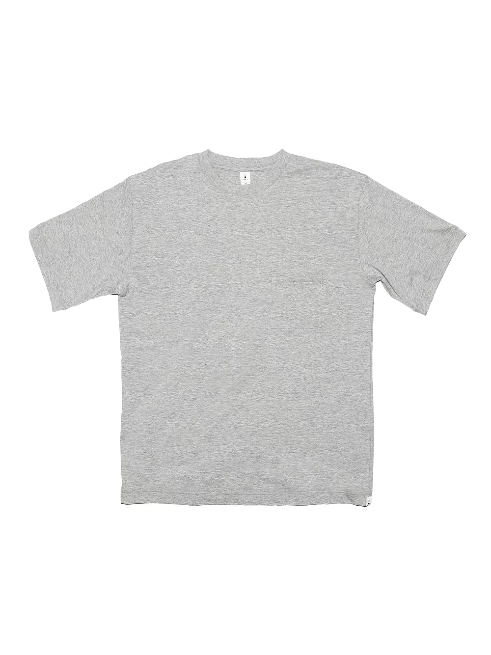 Loose fit short sleeve crew-neck pocket tee