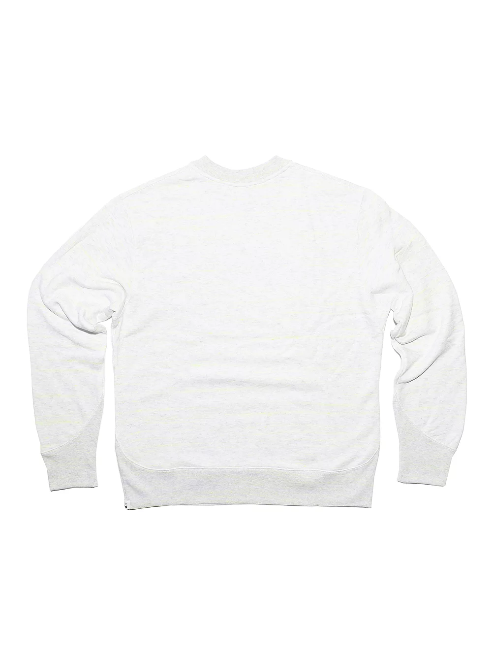 Neon Yellow Regular fit Loop Wheel crew-neck White