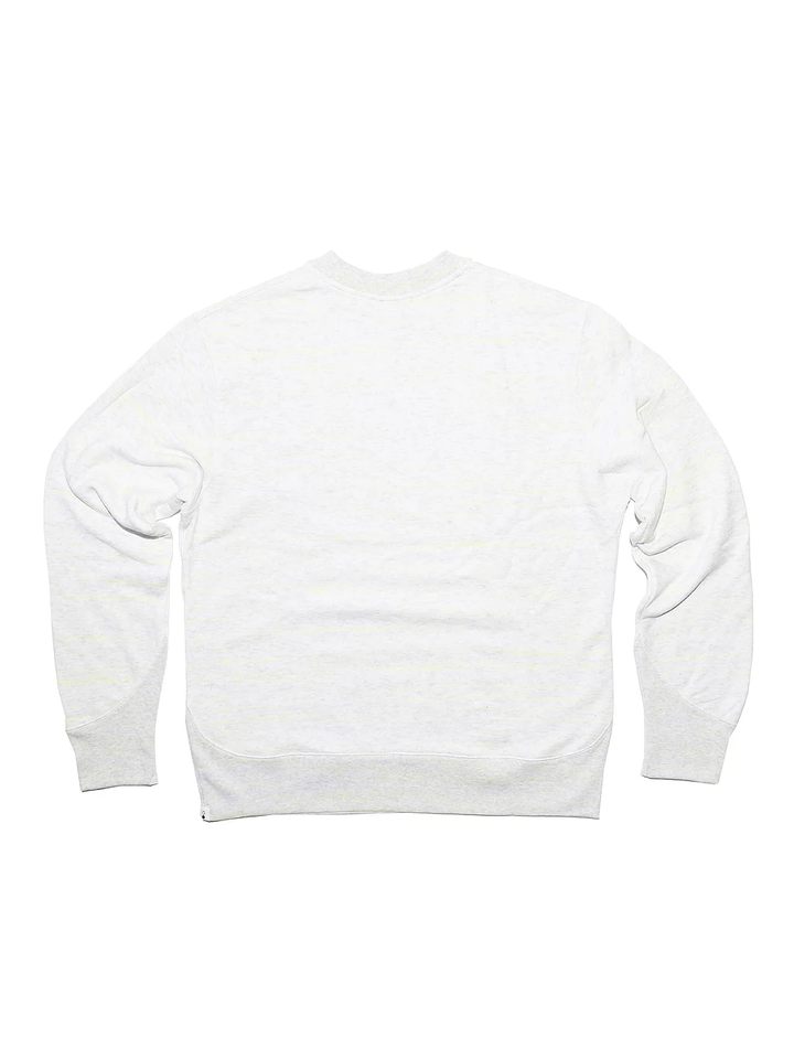 Neon Yellow Regular fit Loop Wheel crew-neck White