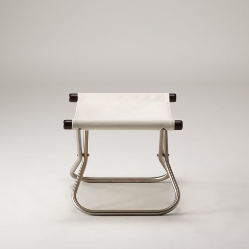 NychairX Ottoman White Dark Brown