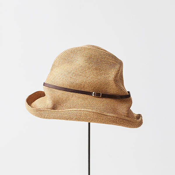 Mature HA MBOX-101LT NATURAL Boxed hat with Leather Belt