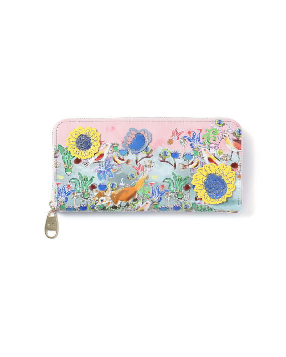 Tsumori Chisato Graphic Print Zip Long Wallet