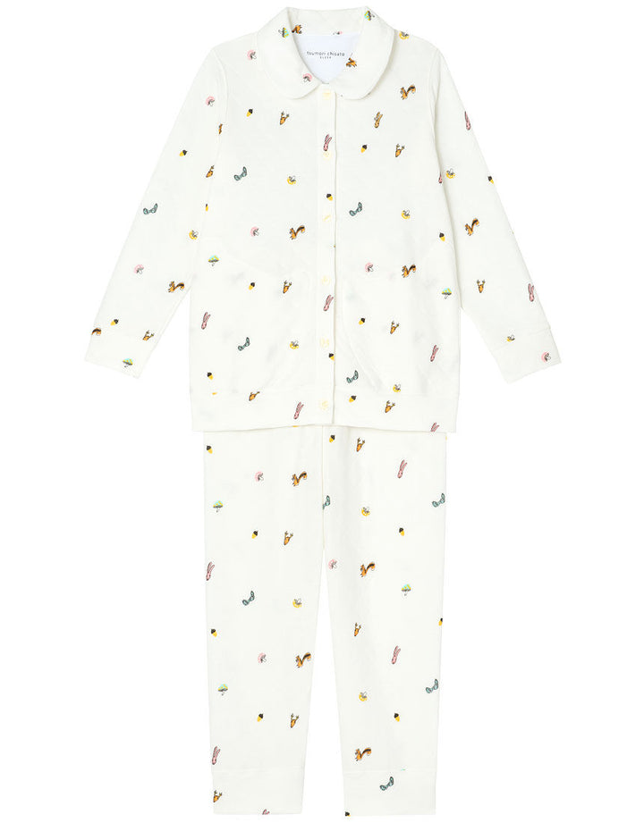 Quilt pajama with animals print